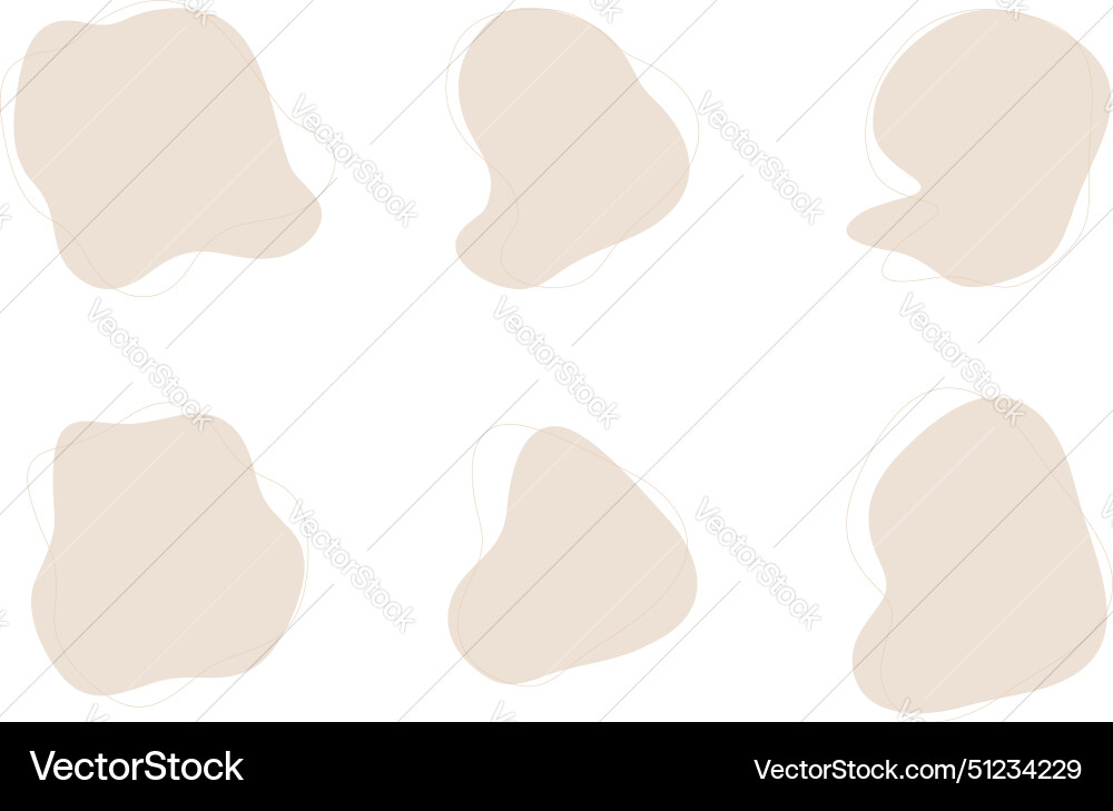 Blobs fluid liquid shapes symbol visual set Blobs fluid liquid shapes symbol visual set Vector Image