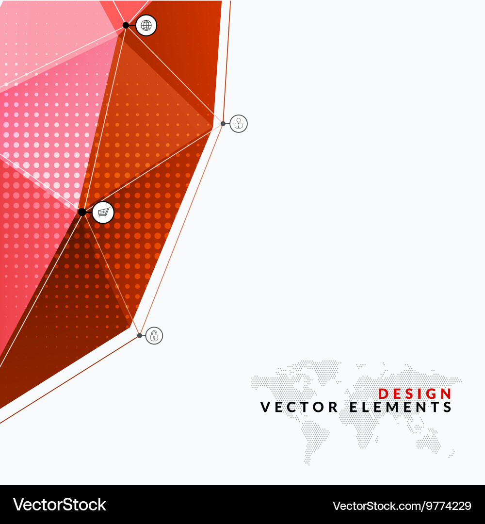 Design elements for graphic layout vector image