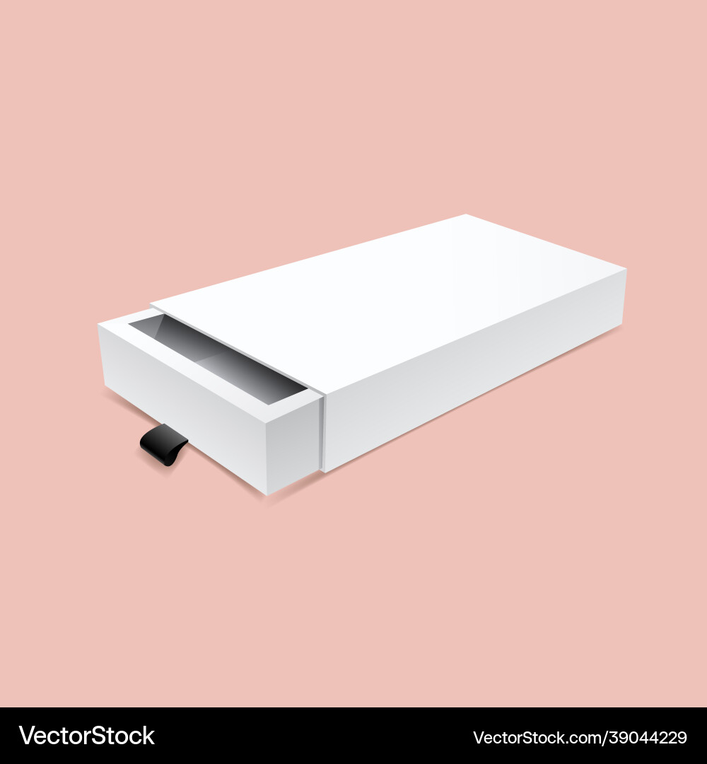 Drawer box mock up Drawer box mock up Vector Image