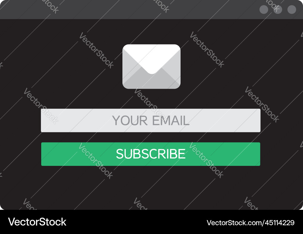 E-Mail-Adresse Form ui ux web design Template E-Mail-Adresse Form ui ux web design Template vektorbild