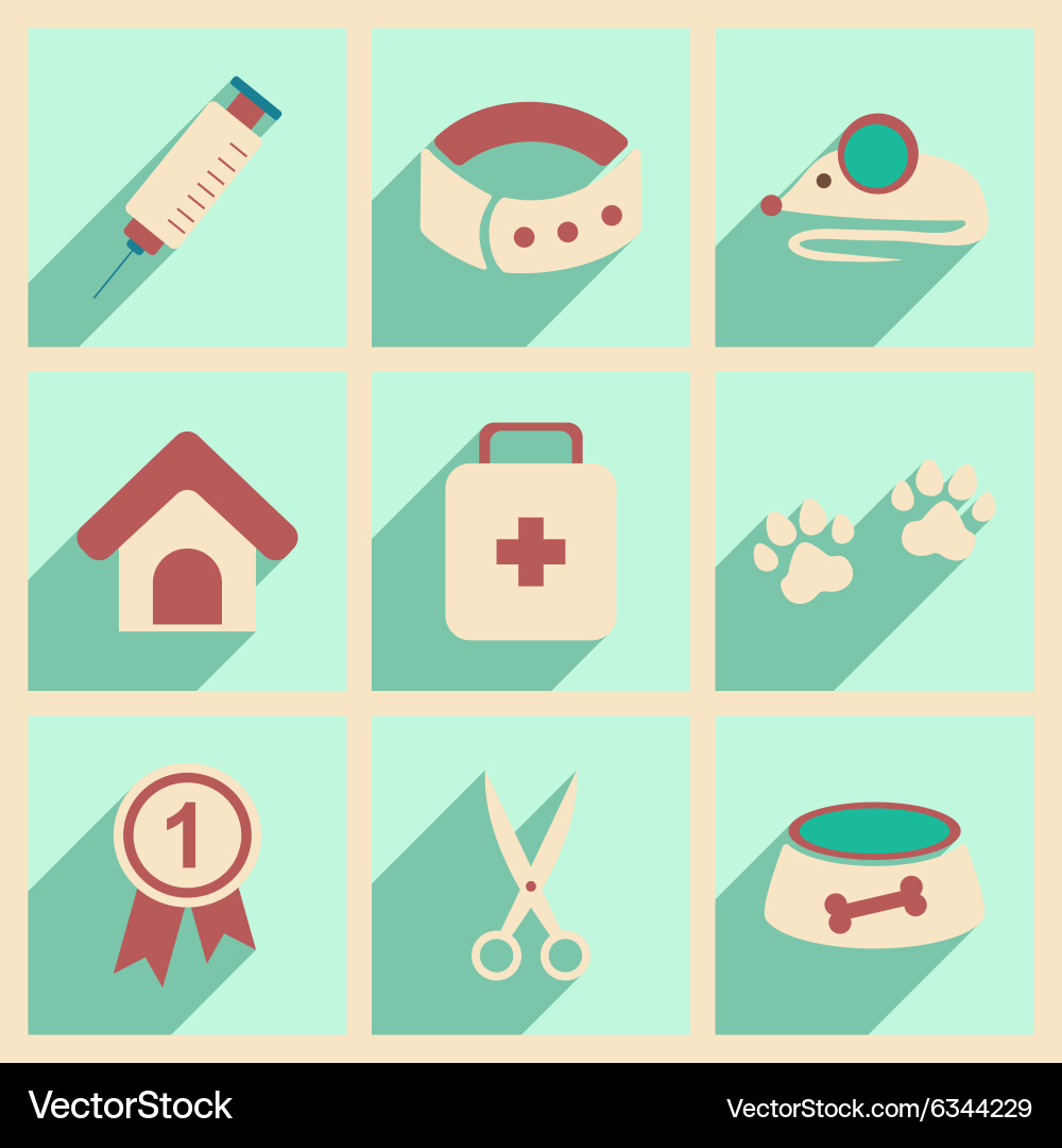 Flat with shadow concept and mobile application vector image