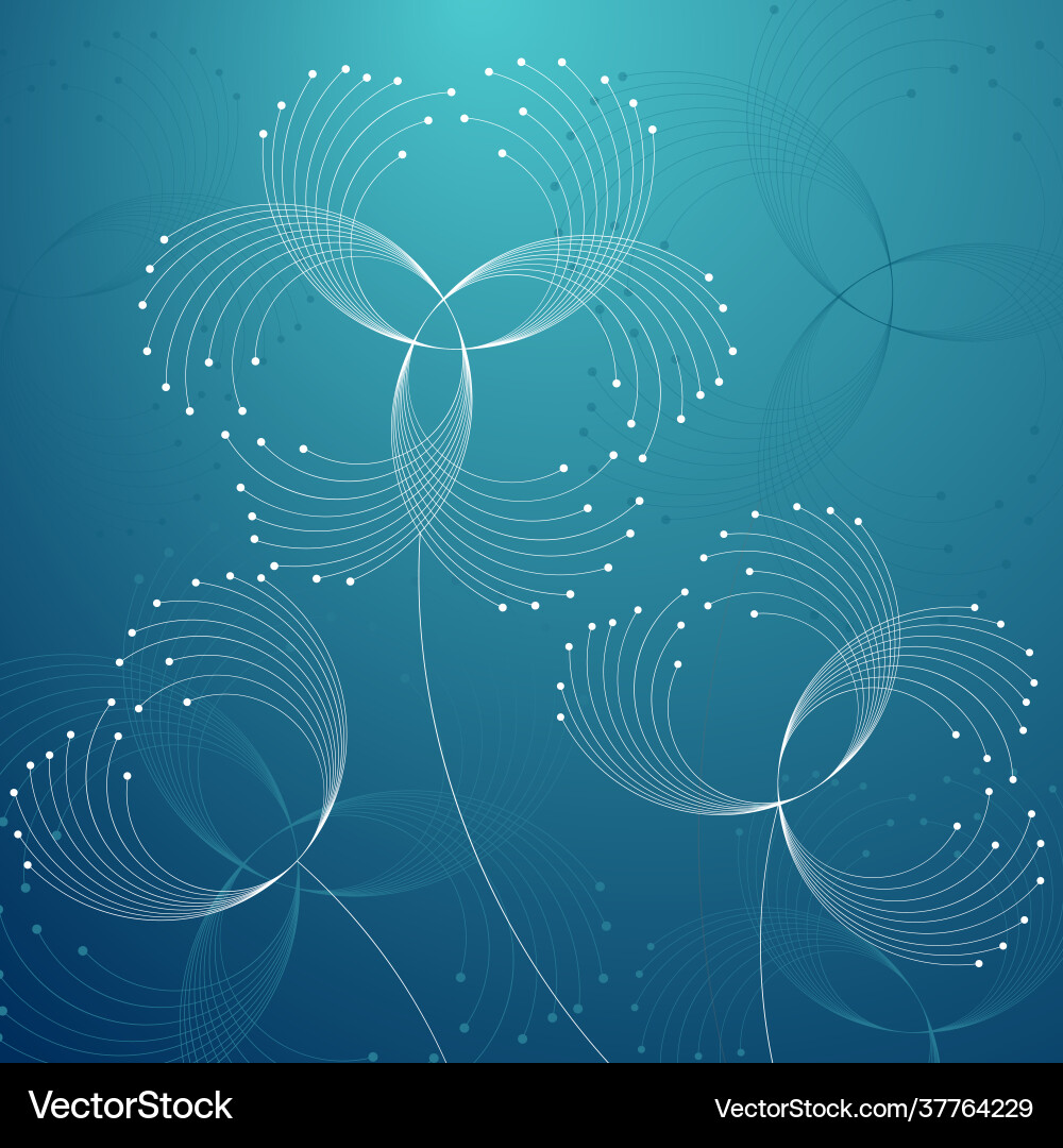 Geometric pattern with connected lines and dots Geometric pattern with connected lines and dots vector image