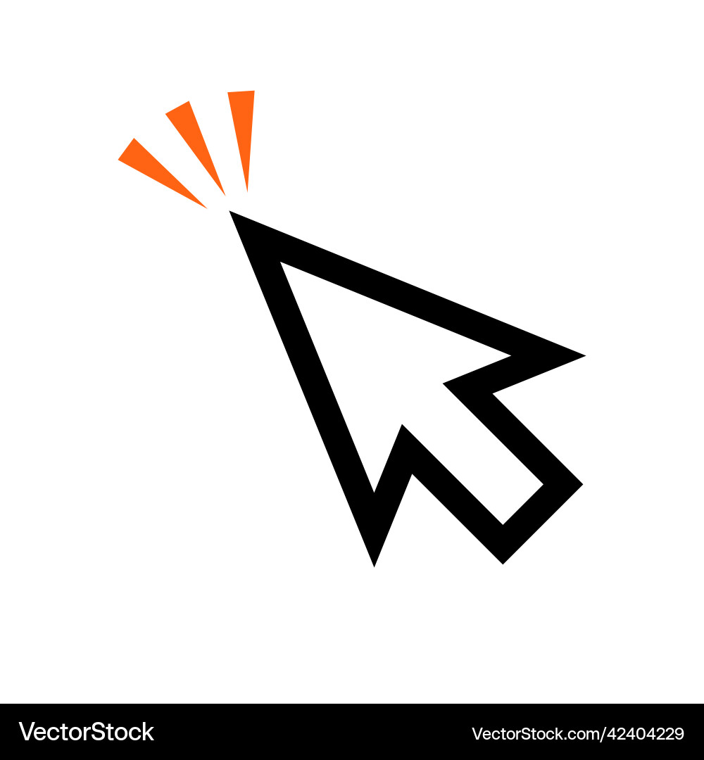 Klicken Sie auf die Maus oder Cursor Pointer Klicken Sie auf die Maus oder Cursor Pointer vektorbild
