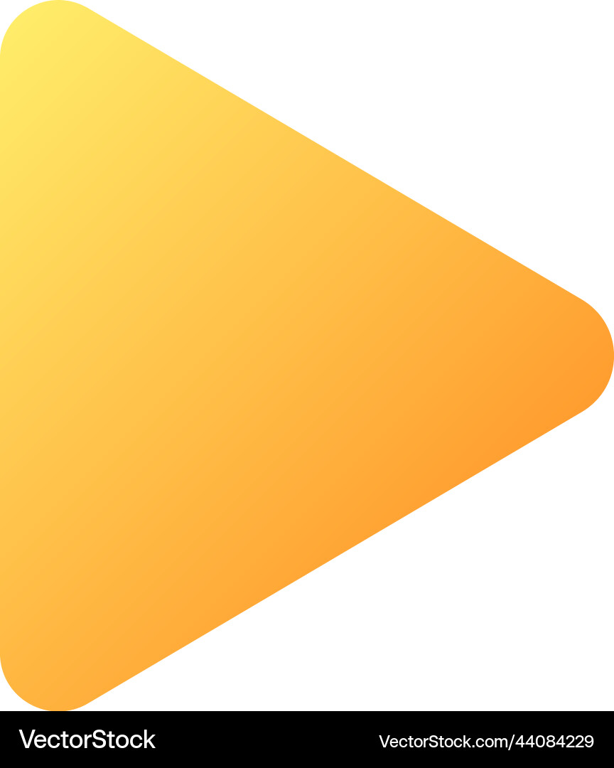 Play pixel perfect flat gradient color ui icon vector image