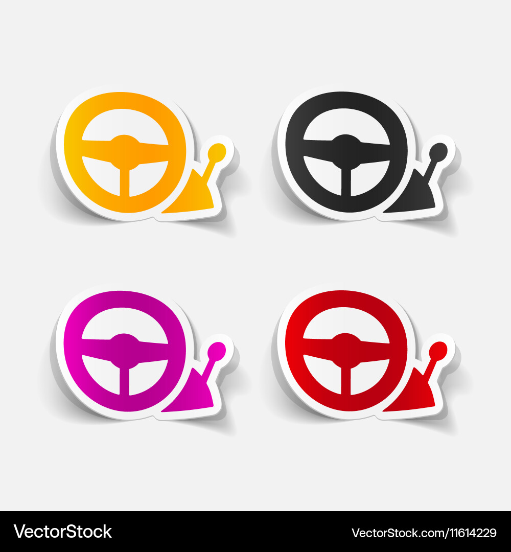 Realistic design element joystick Vector Image