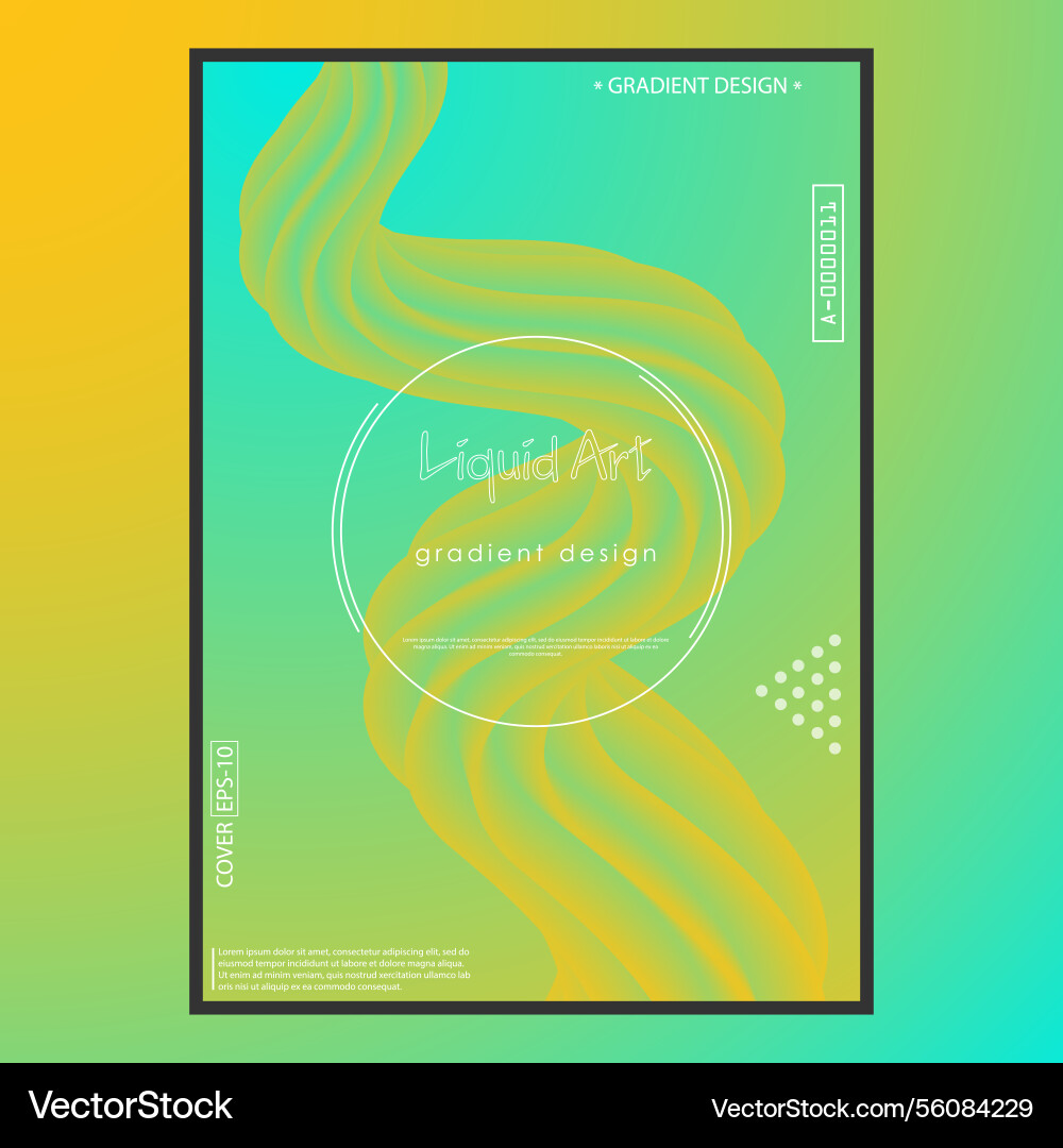 Three-dimensional 3d gradient line designa Vector Image