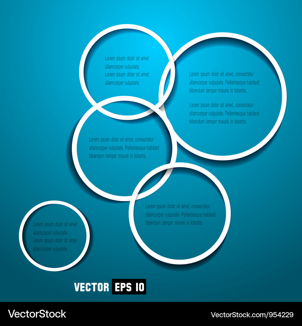 Web design circles Vector Image