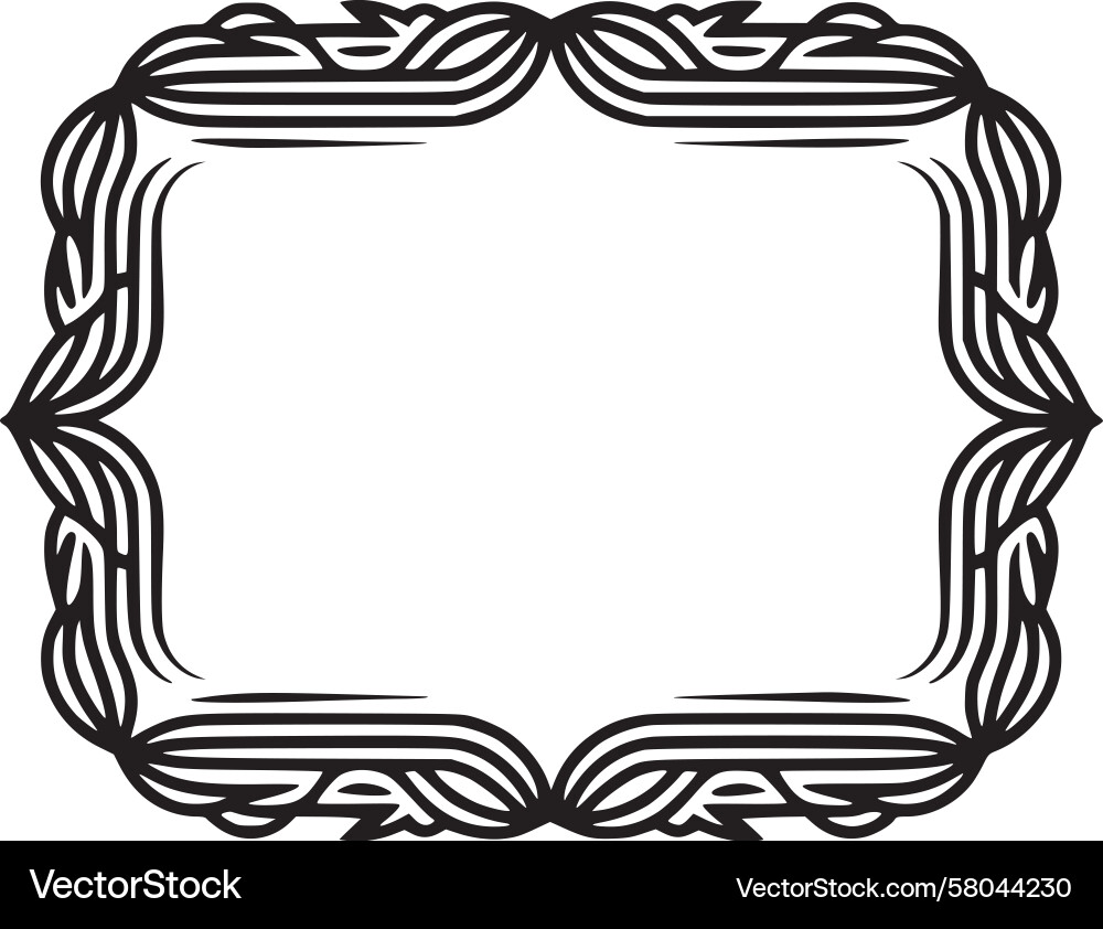 Celtic Knot Frame - Intricate Pattern Vector Image