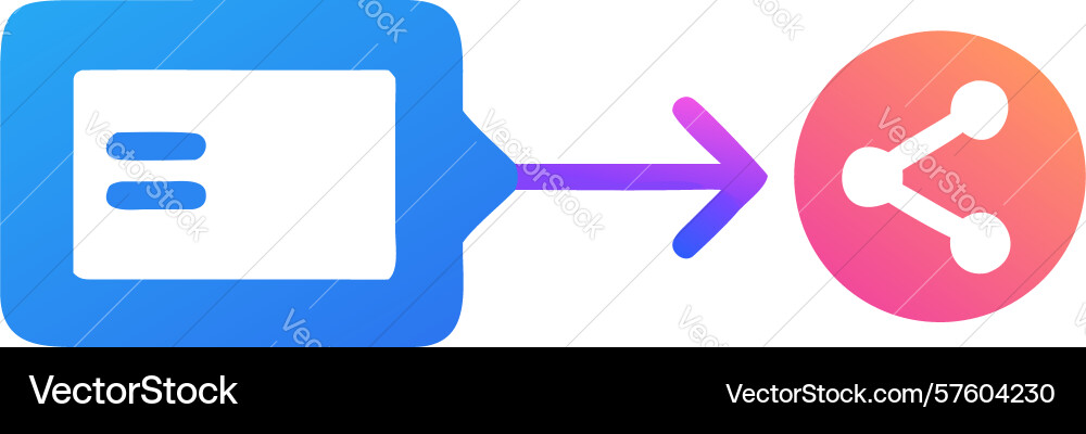 Email sharing icon message forward and digital vector image