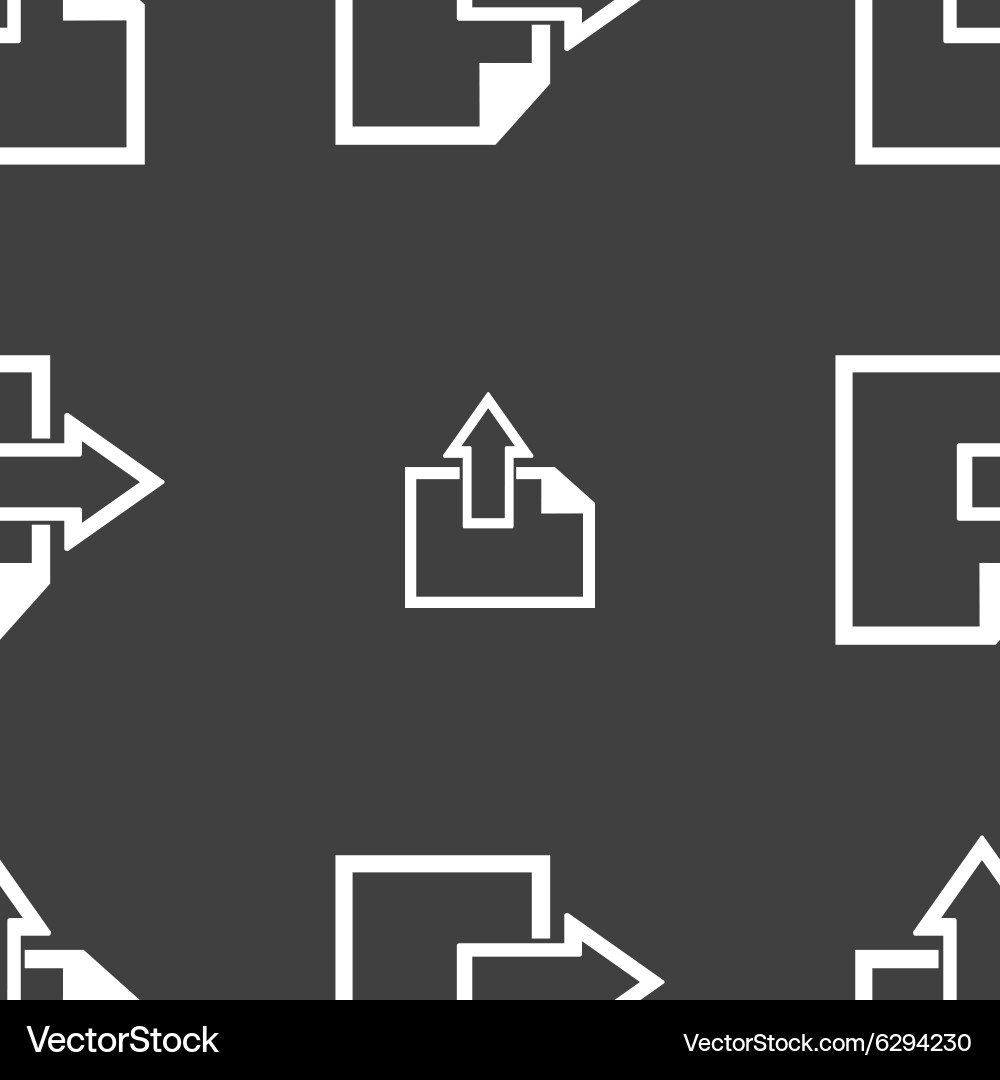 Export file icon document symbol seamless Vector Image