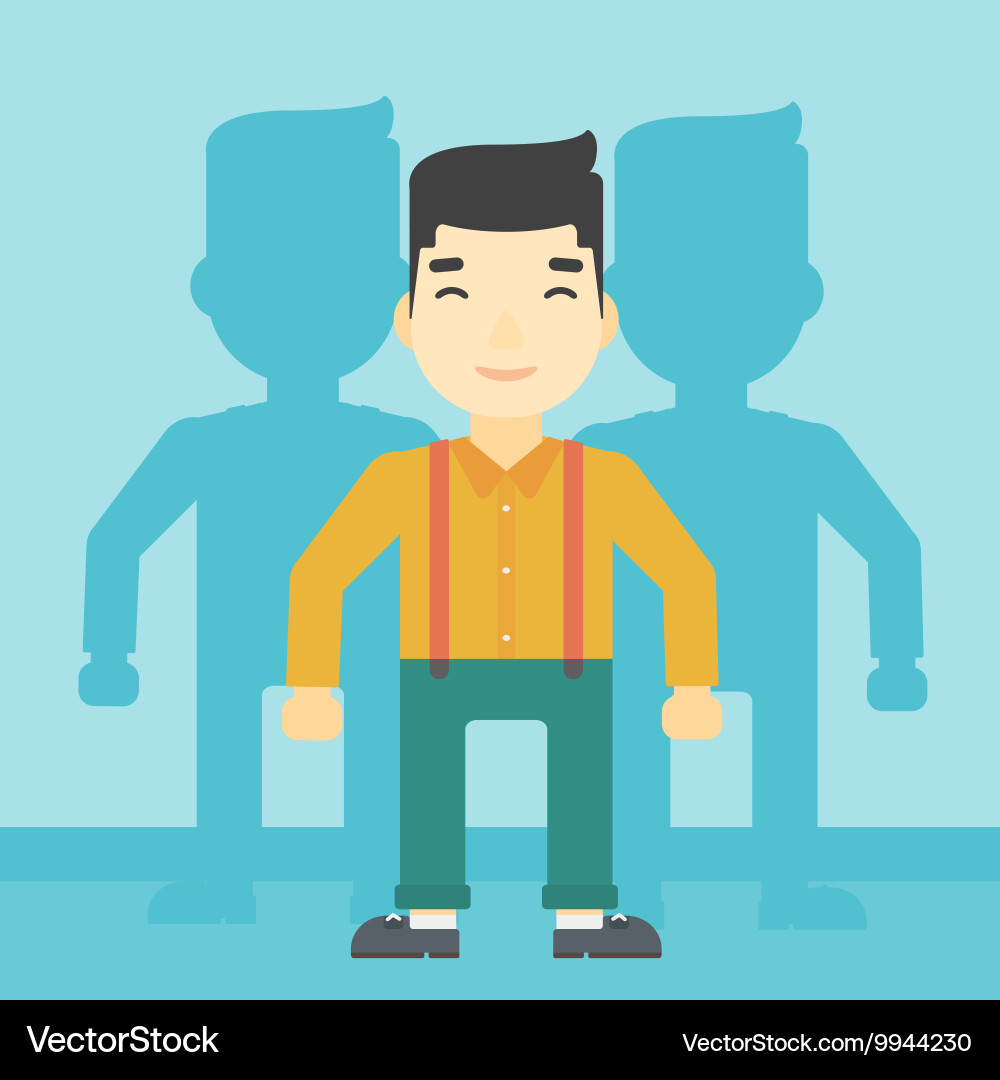 Man searching for job Vector Image