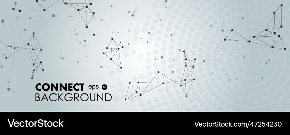Modern Network Connection Background vector image