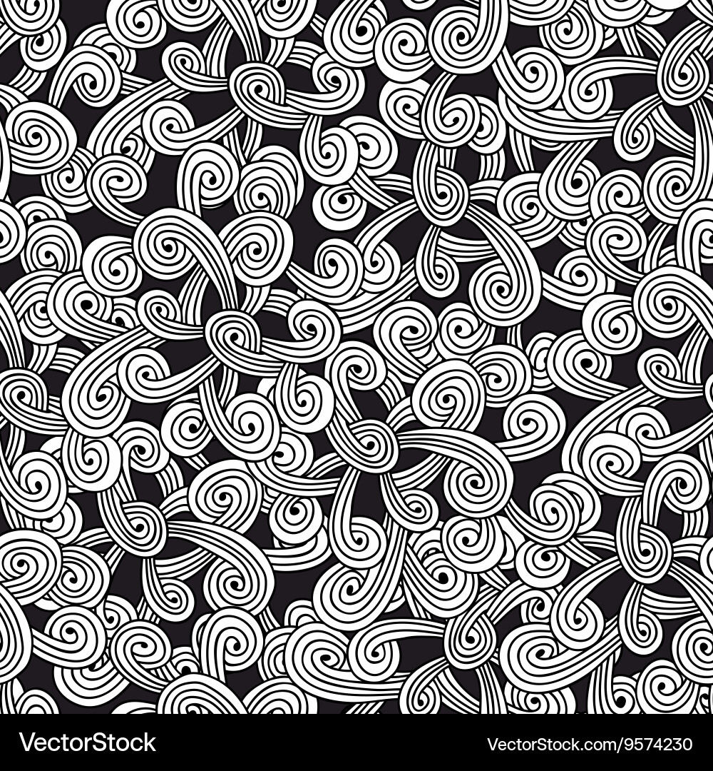 Seamless pattern with design elements for coloring Seamless pattern with design elements for coloring vector image