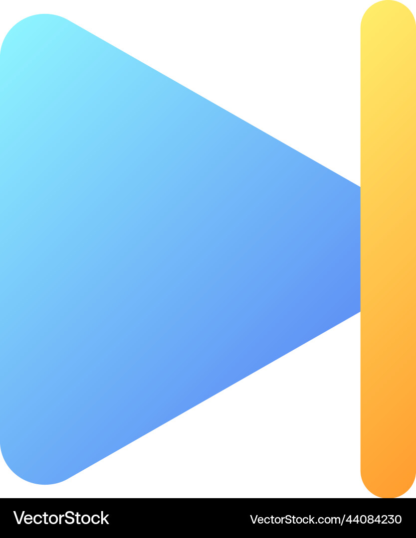 Skip to end pixel perfect flat gradient color ui Skip to end pixel perfect flat gradient color ui vector image