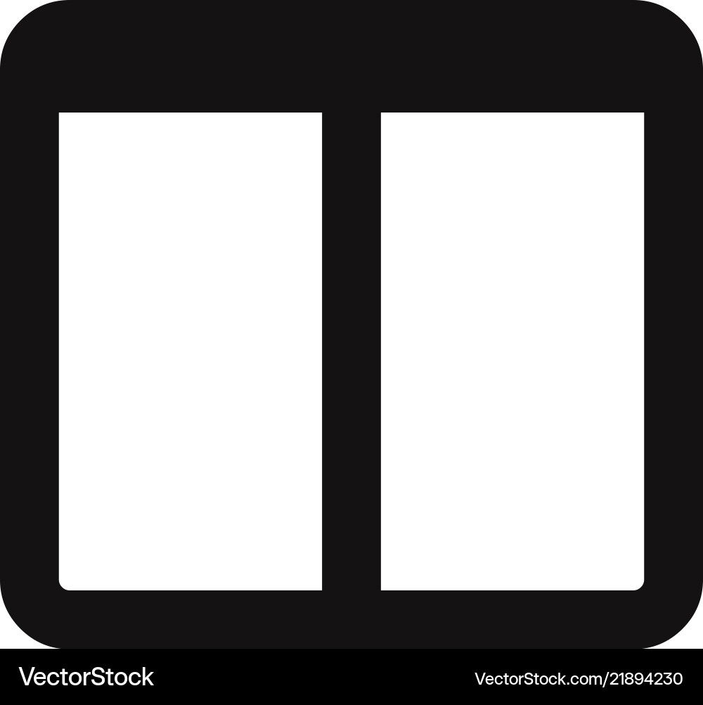 Two columns layout icon Two columns layout icon vector image