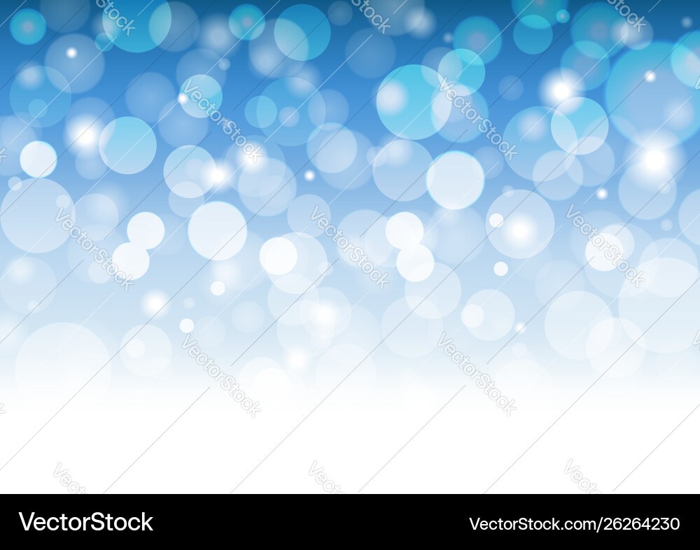 White Bokeh Gradient Background Vector Image