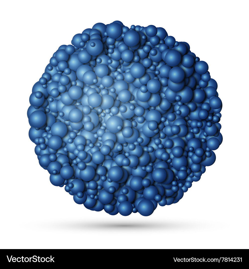 Abstract 3d particles background Royalty Free Vector Image