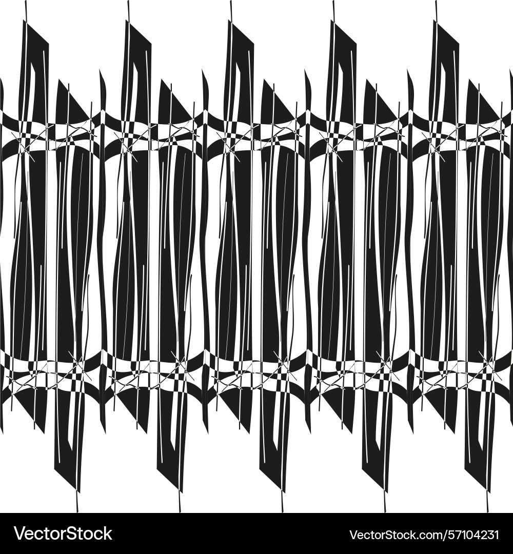 Fence shape icon vertical sharp bars abstract Vector Image