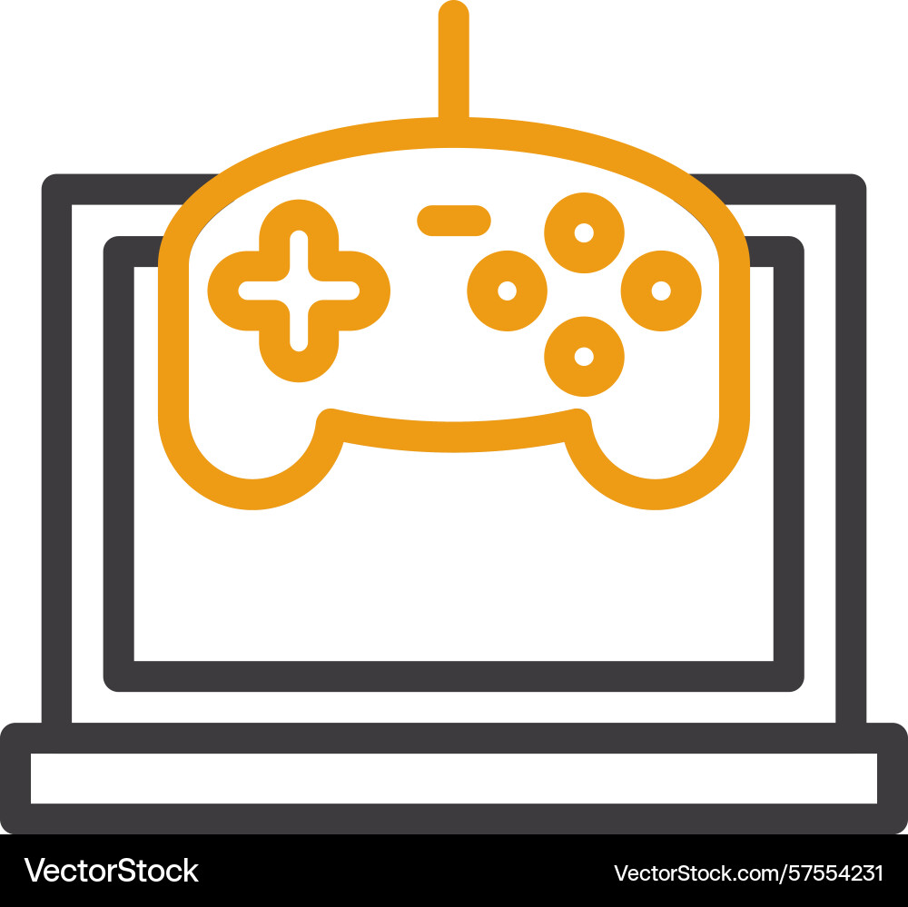 Game controller two color icon Vector Image