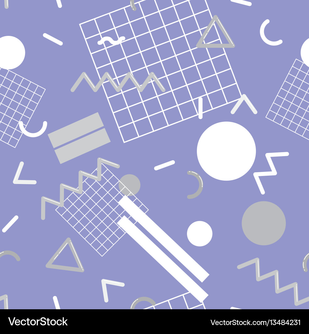Memphis Style Pattern vector image