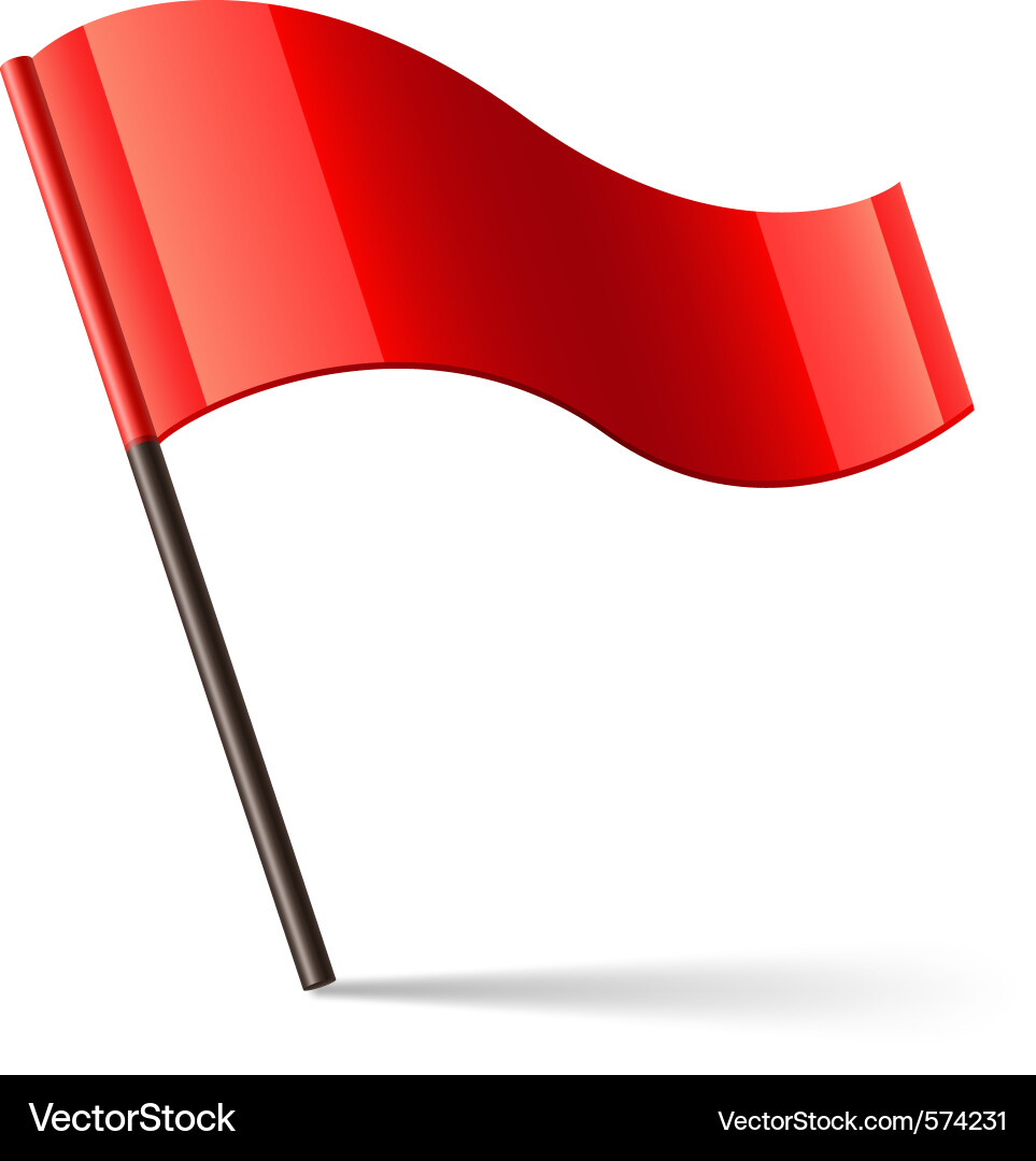 Red Flag Icon Vector Image