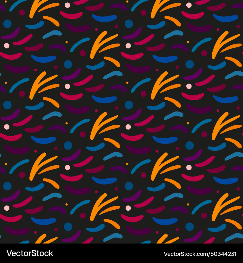 Seamless pattern with colorful abstract shapes Seamless pattern with colorful abstract shapes vector image