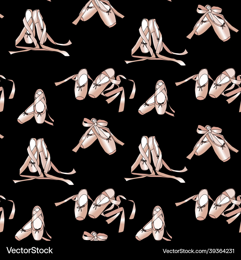 Seamless pattern with the image of ballet Seamless pattern with the image of ballet vector image