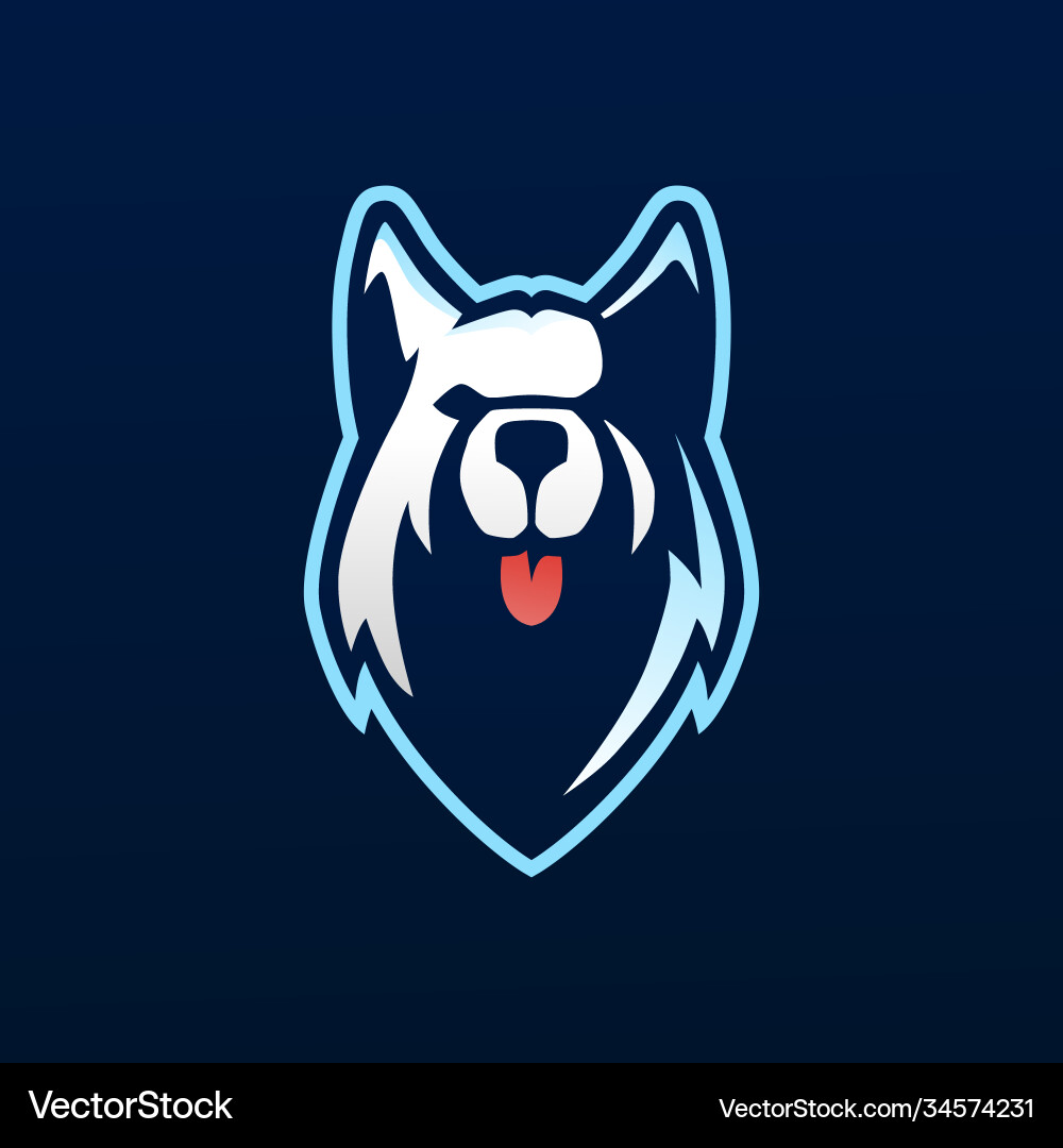 Siberian Husky E-Sports Logo – Royalty-Free Vector | VectorStock, image size:1000x1080
