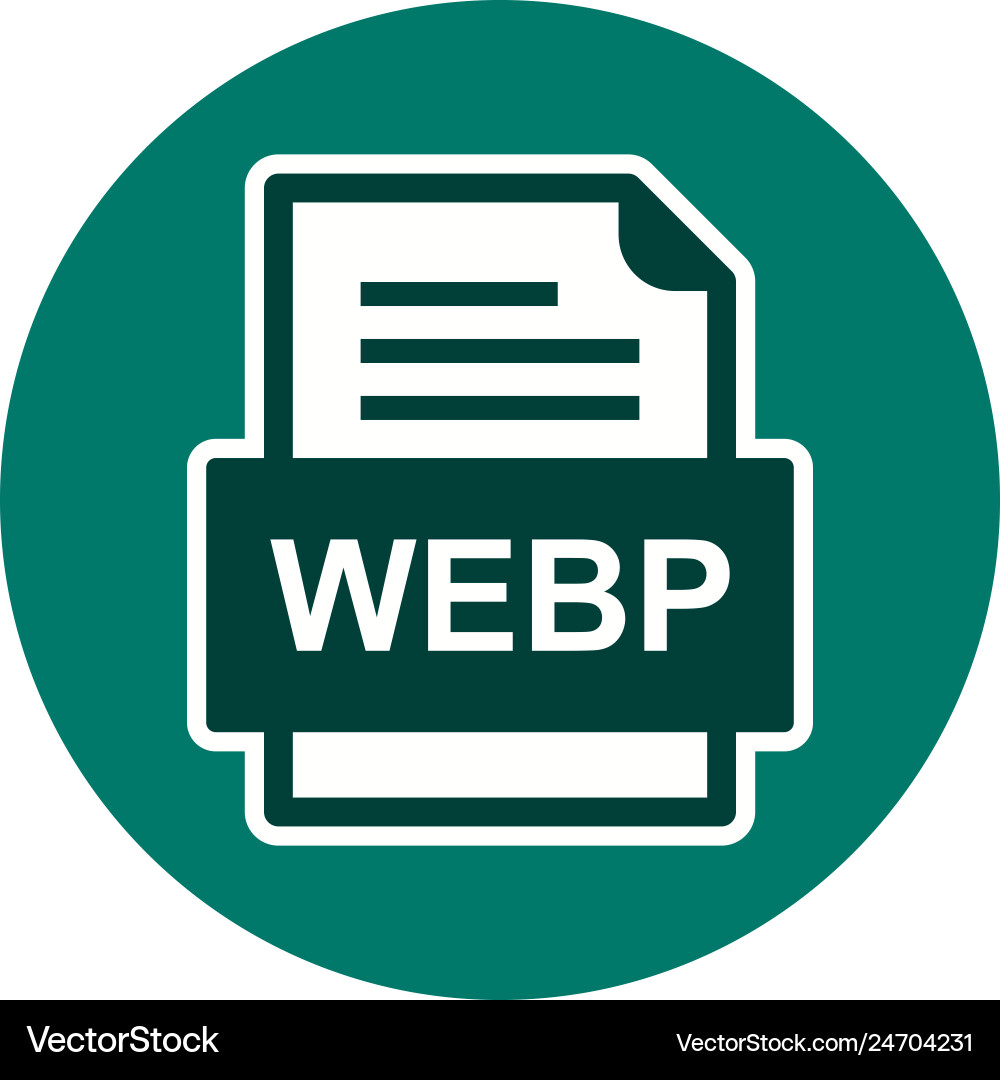 Webp file document icon Vector Image