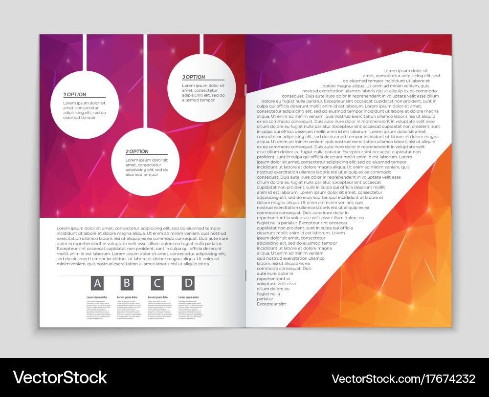 Abstract layout background set for art vector image