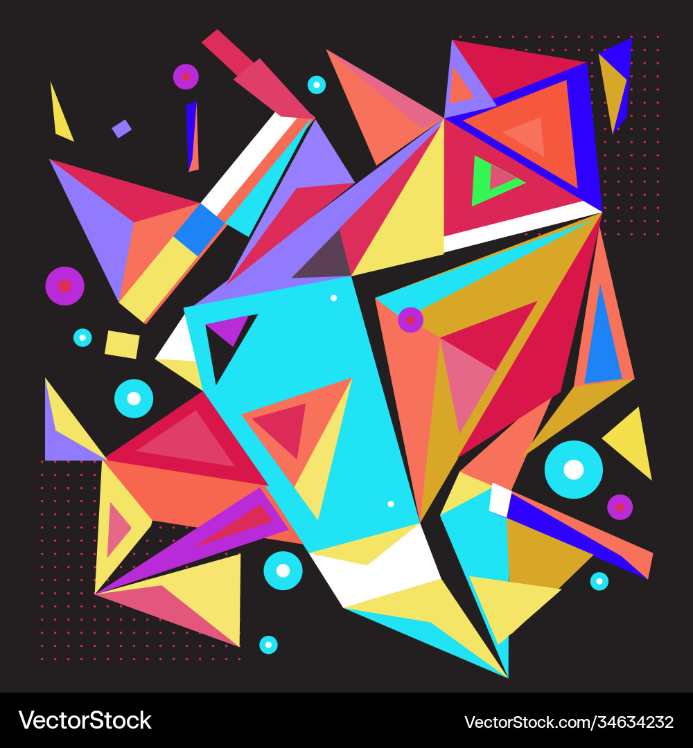 Abstract modern triangles background pattern Abstract modern triangles background pattern Vector Image