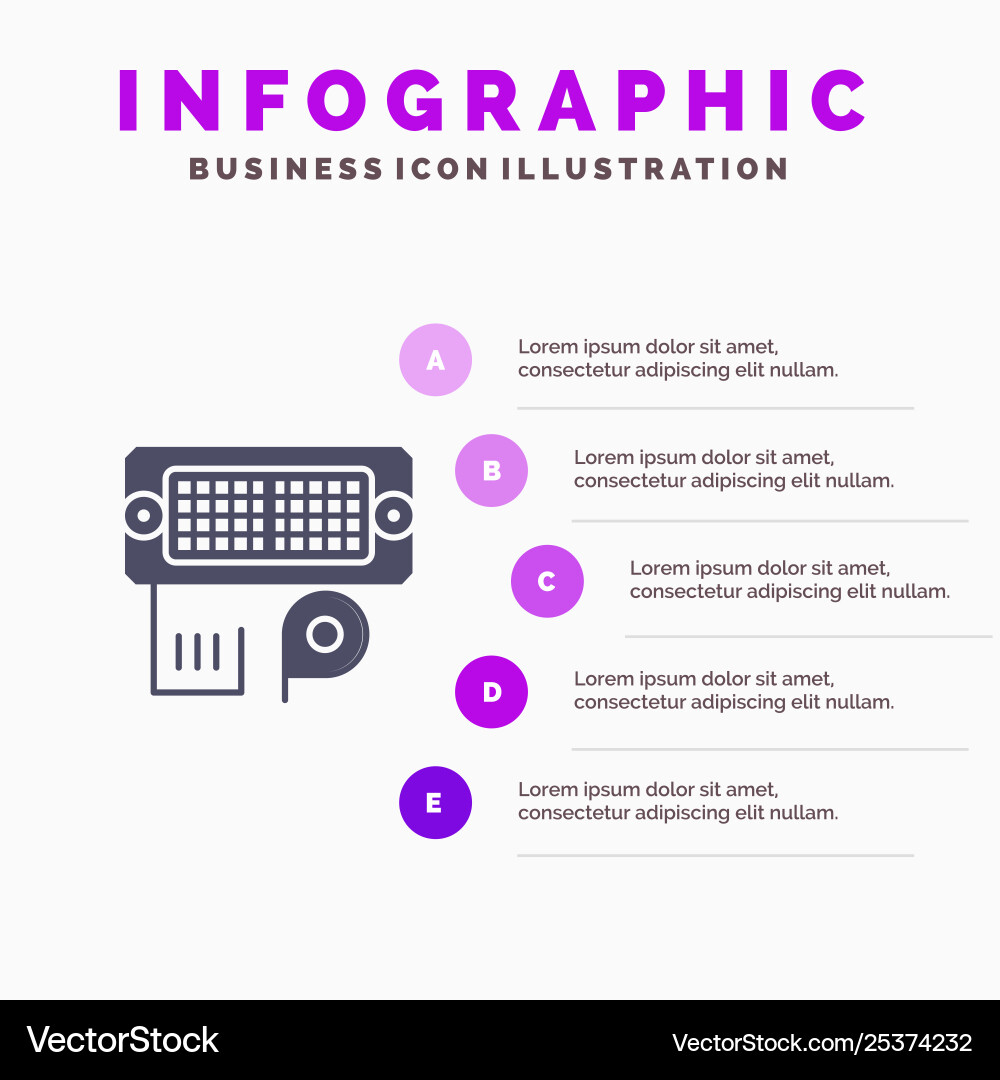 Adapter connection data input solid icon vector image