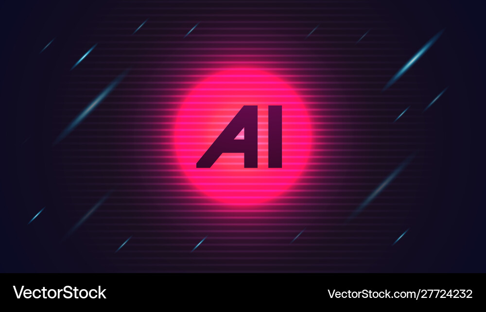 Artificial intelligence ai background abstract Artificial intelligence ai background abstract vector image