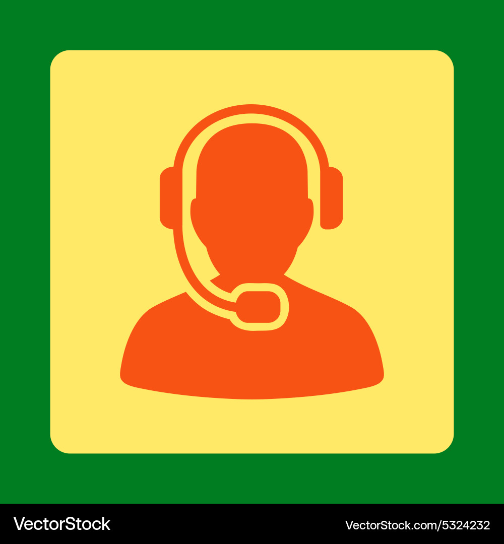 Call center operator icon from commerce buttons vector image