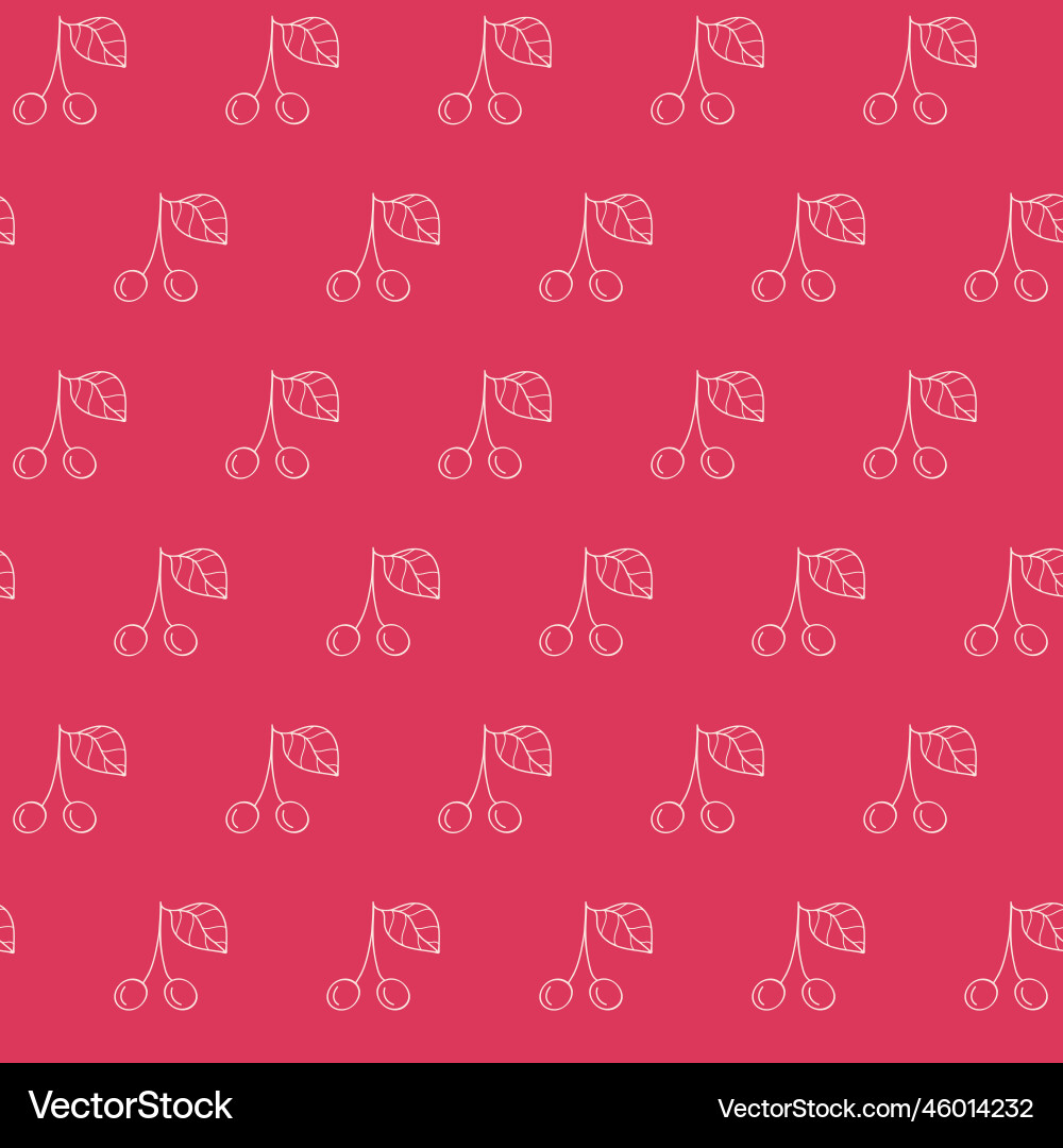 Cherry abstract seamless pattern background Vector Image