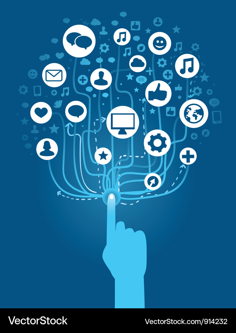 Digital Network Connection Vector Image