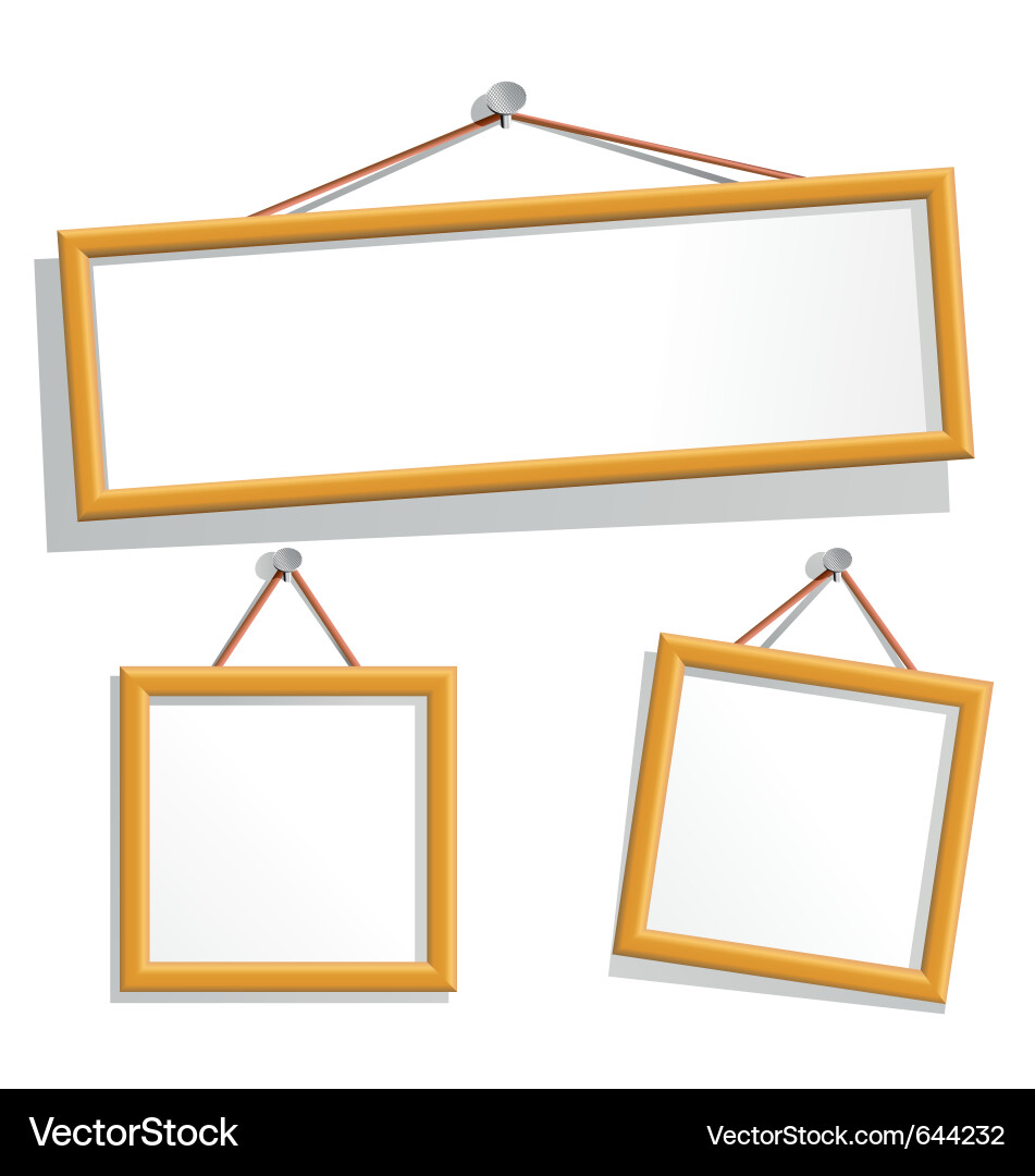 Empty Frames Collection vector image