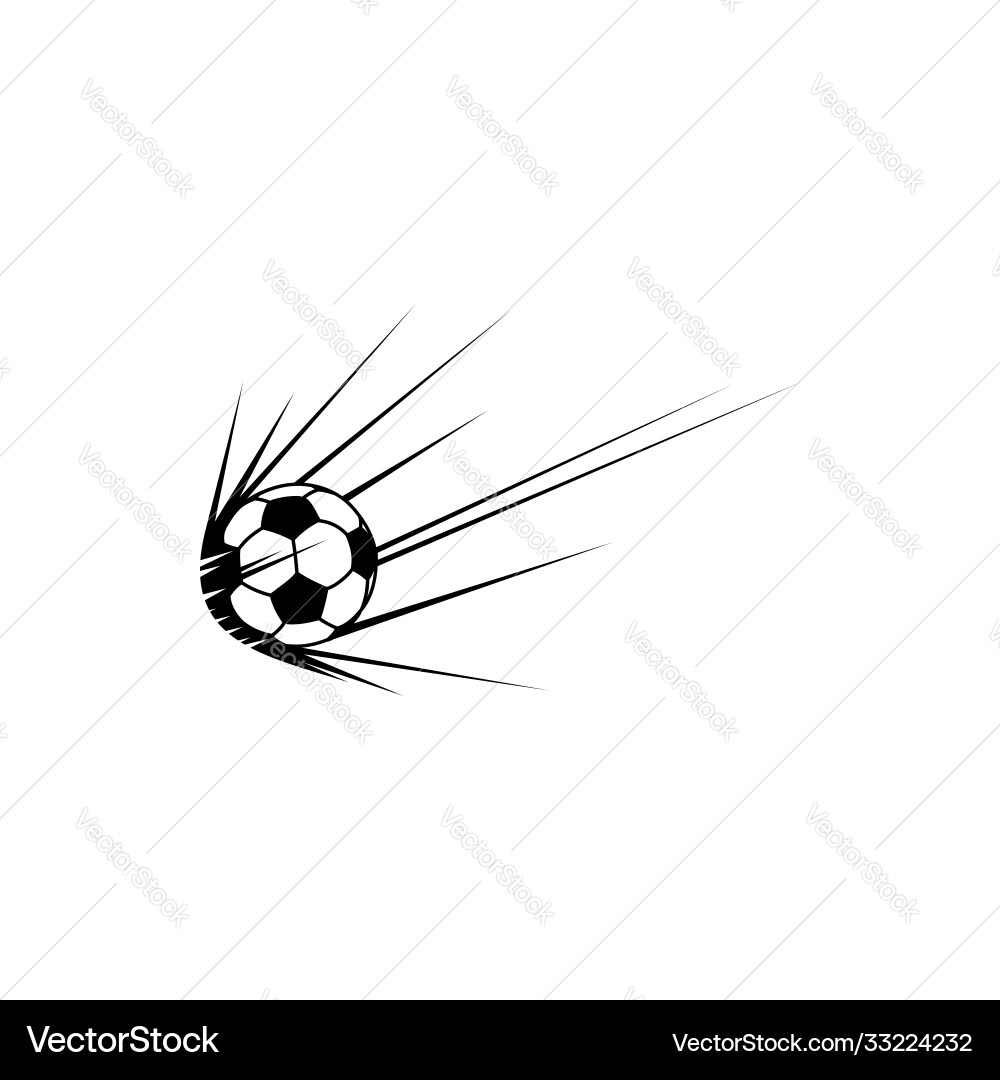 Football trail isolate soccer ball with trace icon Football trail isolate soccer ball with trace icon Vector Image