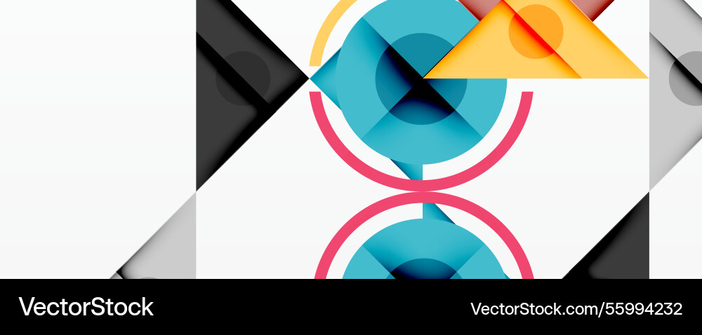Geometric abstract design with layered triangles Geometric abstract design with layered triangles vector image