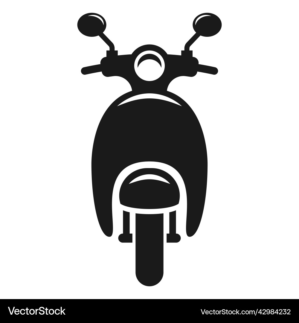 Moped scooter logo design retro front – Royalty-Free Vector | VectorStock, image size:1000x1080