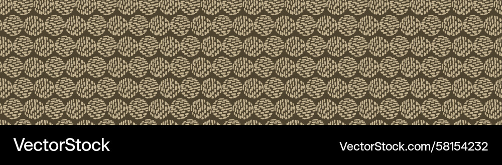 Polka Dot Block Print Border Vector Image