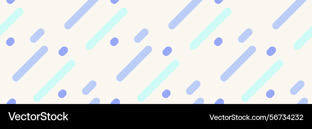 Serene pastel pattern of diagonal lines and dots Vector Image
