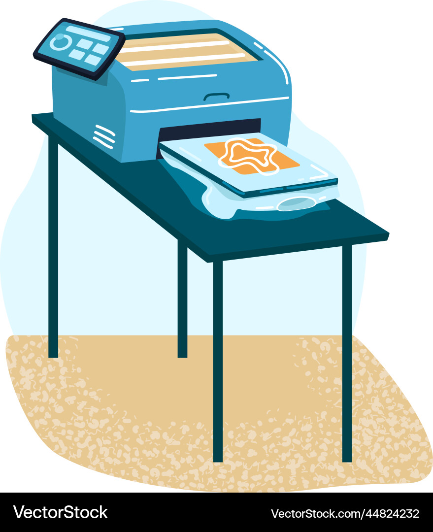 Small replicate machine for copies document Small replicate machine for copies document Vector Image