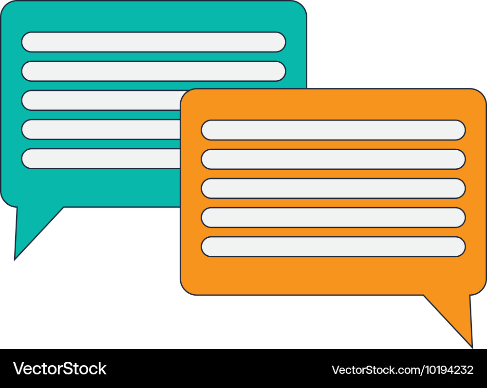 Speech Bubble Icon - Chat Message vector image