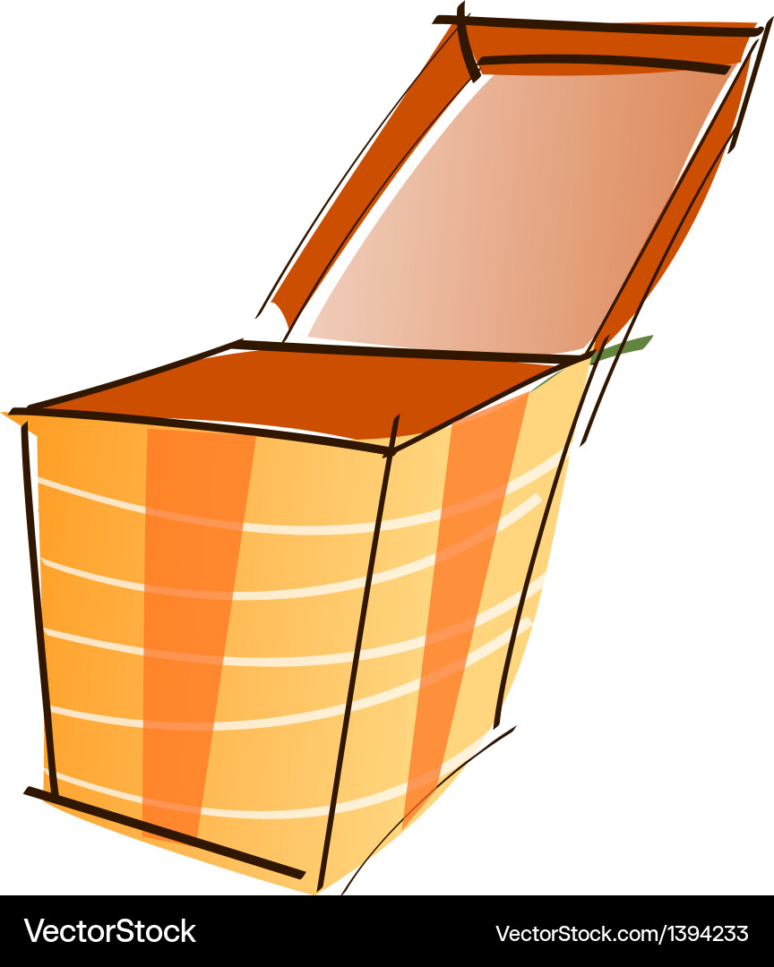 A box is opend Vector Image