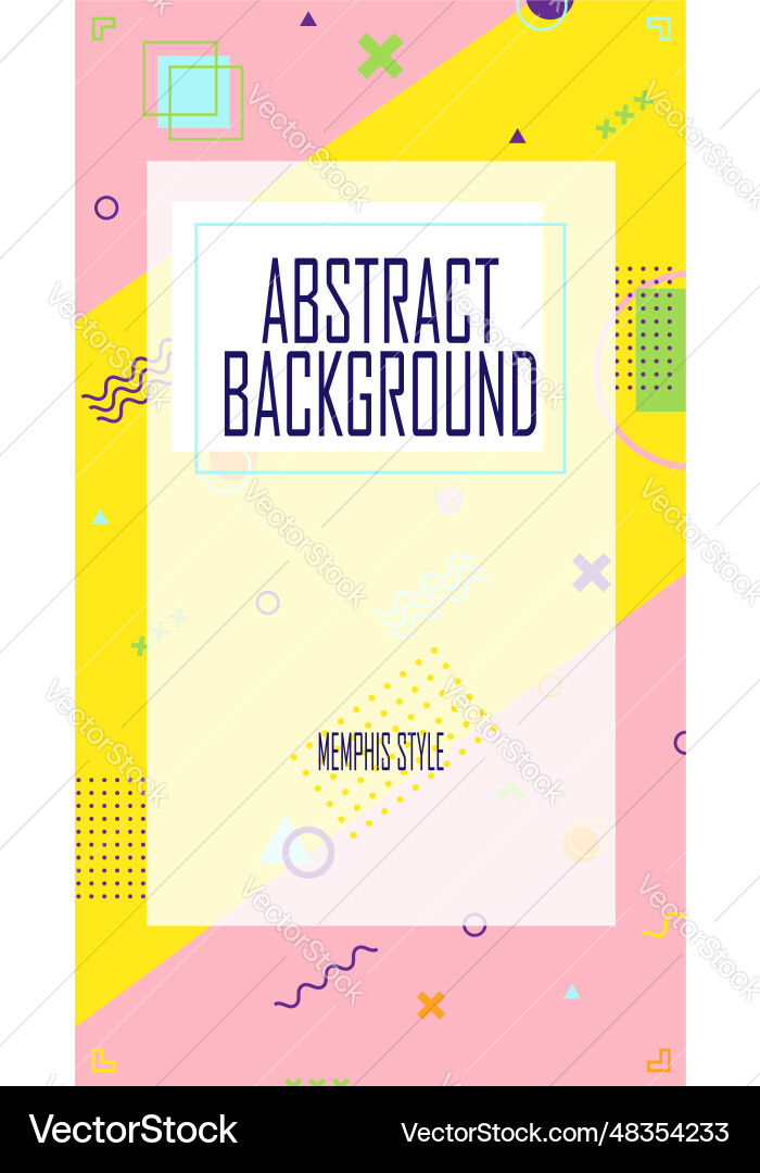 Abstract bright background with geometric pattern Vector Image