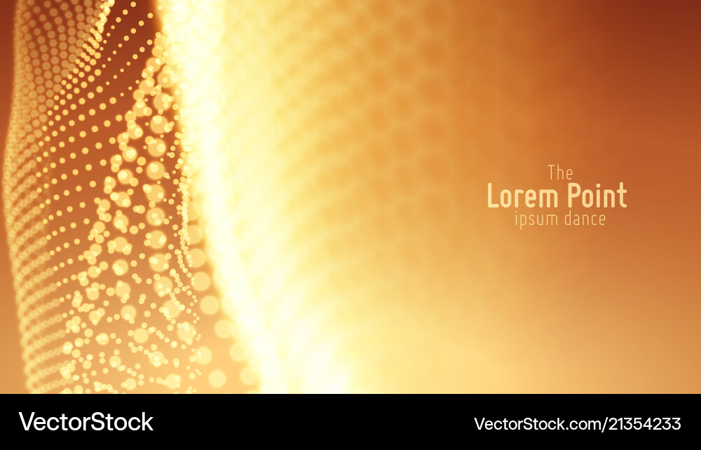 Abstract Data Wave Points vector image