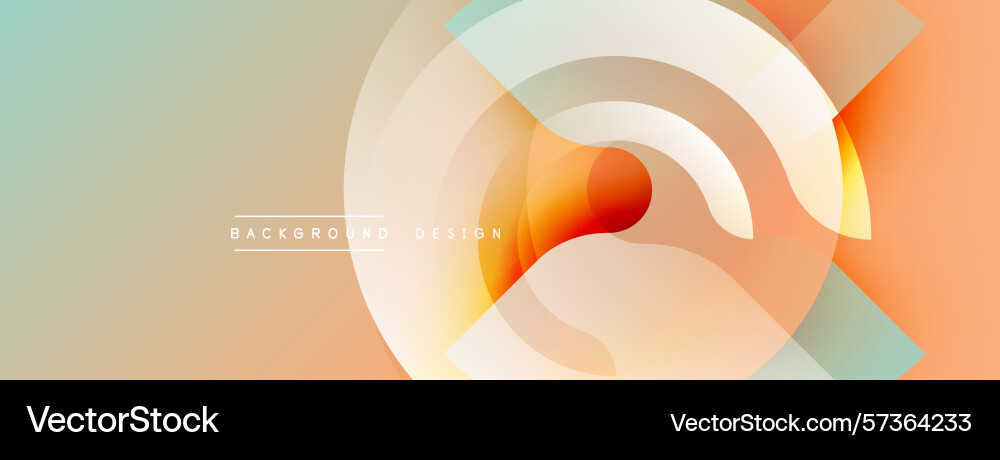 Abstract design features layered circles Vector Image