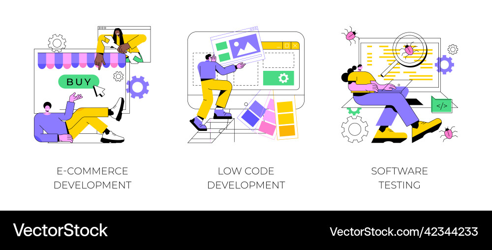 Application software abstract concept Application software abstract concept vector image