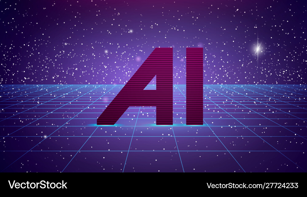 Artificial intelligence ai background abstract Artificial intelligence ai background abstract vector image